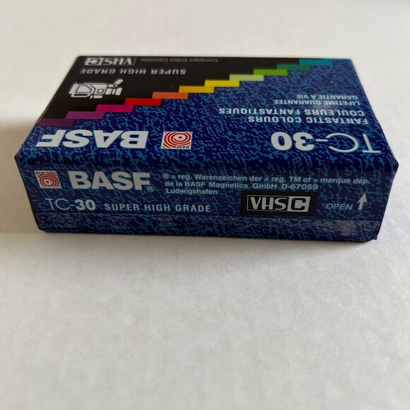 TC-30 BASF Super High Grade Compact Video Cassette (VHS-C)-Sealed package - Picture 4 of 8